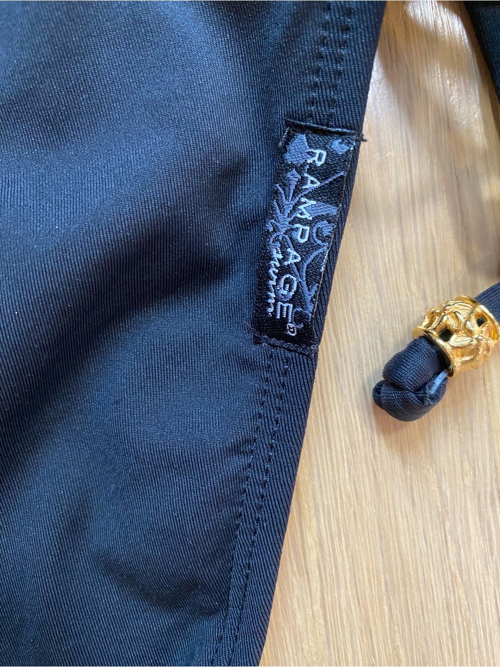 Rampage Black Ruffle Bikini Minimalist Chic Coquette Resort Vacation Swim Large - Picture 7 of 16